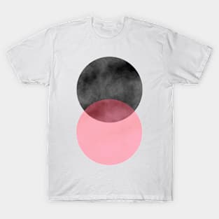 2 Minimal Circles Abstract T-Shirt